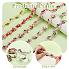 5 Yards 5 Colors Polyester Embroidery Lace Trim OCOR-PH0005-19-6