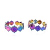 304 Stainless Steel Flat Round Wrapped Cuff Ring RJEW-N038-063-1
