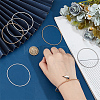 45Pcs 3 Colors Spring Bracelets TWIR-BBC0001-07-4