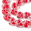 Handmade Lampwork Beads Strands LAMP-F029-05-3