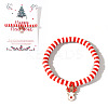 Elegant Christmas Handmade Polymer Clay Heishi Beaded Stretch Bracelets MV9996-33-1