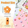 45Pcs 9 Color Baking Paint Alloy Handmade Beads FIND-CJ0002-74-2