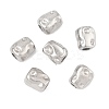 Hammered 304 Stainless Steel Beads STAS-B127-01P-07-1