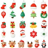 26Pcs 26 Styles Christmas Theme Opaque Resin Pendants RESI-FS0001-74-2