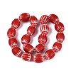 Handmade Millefiori Glass Barrel Beads LA-N002-06B-2