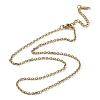 Ion Plating(IP) 304 Stainless Steel Cable Chain Necklace NJEW-D045-12G-1