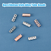 8Pcs 4 Style Alloy Watch Band Adapter Connectors FIND-DC0004-50-4
