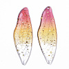 Transparent Epoxy Resin Big Pendants X1-RESI-T046-01-2