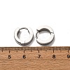 304 Stainless Steel Cubic Zirconia Hoop Earrings EJEW-D331-12P-3