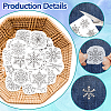 4 Sheets 11.6x8.2 Inch Stick and Stitch Embroidery Patterns DIY-WH0455-023-3