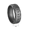 Viking Rune 304 Stainless Steel Finger Rings for Men WGDF4AB-54-2