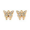 304 Stainless Steel Rhinestone Charms STAS-N110-35G-1