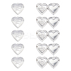 304 Stainless Steel Locket Pendants STAS-UN0016-36P-5