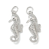 Brass Micro Pave Cubic Zirconia Animal Pendants KK-H280-05C-P-1