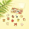 24Pcs 12 Styles Alloy Enamel Pendants ENAM-FS0002-86-9