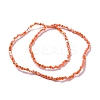 Electroplate Glass Beads Strands GLAA-E036-04B-3