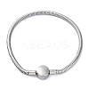 304 Stainless Steel Snake Chain Bracelets for Women BJEW-R010-01P-02-1