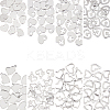 128Pcs 8 Style 201 Stainless Steel Charms STAS-UN0029-48-1