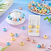 150Pcs Opaque Resin European Beads RESI-TA0004-61B-7