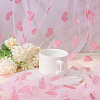 Heart Shapes Nylon Fiber Embroidery Lace Cloth Fabric DIY-WH0588-91B-4