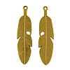 Tibetan Style Alloy Feather Big Pendants LS-TIBEP-A12720-AG-NR-1