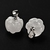 Natural Quartz Crystal Pumpkin Charms G-K338-27P-05-2