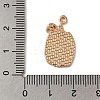 Thanksgiving Day Golden Tone Alloy Enamel Pendants ENAM-M002-01C-G-3