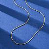 304 Stainless Steel Round Snake Chain Necklaces NJEW-T016-19G-2