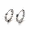 Non-Tarnish 316 Stainless Steel Hoop Earrings for Women EJEW-C004-16A-P-1