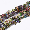 Synthetic Gold Line Imperial Jasper Beads Strands G-S355-07-1