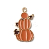 Thanksgiving Day Golden Tone Alloy Enamel Pendants LS-ENAM-M002-02P-G-1