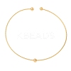 201 Stainless Steel Wire Cuff Choker Necklace NJEW-Z098-01G-1