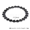 Synthetic Non-magnetic Hematite Beads Stretch Bracelets for Men RL7655-1-1