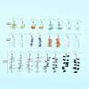 24Pair 316 Surgical Stainless Steel Dangle Earrings EJEW-FS00057-3