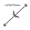 304 Stainless Steel Long Barbell Cartilage Earrings FS-WGA4435-17-2