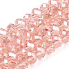 Electroplate Glass Beads Strands EGLA-A034-T3mm-A34-1