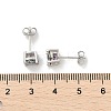 925 Sterling Silver Moissanite Rhinestone Stud Earrings EJEW-U042-04P-5