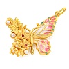 Rack Plating Brass Enamel Pendants KK-Z054-04G-2
