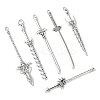 60Pcs 6 Styles Tibetan Style Alloy Big Pendants TIBEP-FS0001-25-3