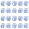 20Pcs Blue Cube Letter Silicone Beads 12x12x12mm Square Dice Alphabet Beads with 2mm Hole Spacer Loose Letter Beads for Bracelet Necklace Jewelry Making JX434L-1