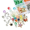 DIY Alloy Enamel & Glass & CCB Plastic Bracelets Jewelry Making Kits DIY-FS0007-50-3