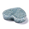 Resin with Natural Aquamarine Chip Stones Ashtray DJEW-F015-03F-3
