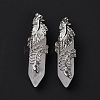 Natural Quartz Crystal Pendants G-E059-02AS-06-3