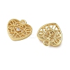 Brass Micro Pave Clear Cubic Zirconia Charms KK-CBA74BF-08G-2