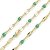 Rack Plating Brass Dapped Chains AJEW-Q153-02G-07-1