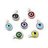 304 Stainless Steel with Glass Enamel Charms STAS-G305-10P-1