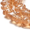 Electroplate Glass Beads Strands EGLA-Q127-01M-3