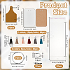 DIY PU Leather Label Tags Keychain Making Kits DIY-OC0014-34-2