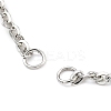 Tarnish Resistant 304 Stainless Steel Cable Chains Bracelet Making AJEW-P119-01P-2