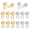 16Pcs 2 Colors 925 Sterling Silver Tube Bails STER-BC0003-75-1